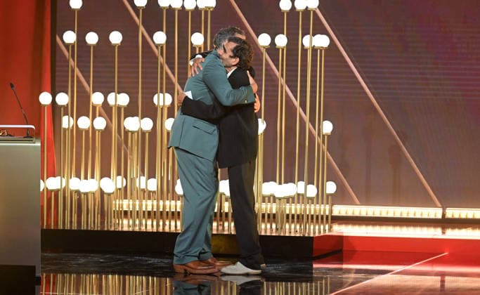 3rd Annual Spanish Fashion Academy Awards Juan Duyos and Adolfo Domínguez during the gala at the 3rd Annual Spanish Fashion Academy Awards, held at the Gran Teatro Príncipe Pío on June 30, 2026, in Madrid, Spain. The awards recognize the brands, designers, artisans, companies, and projects that make up the industry through 13 categories that ensure the sector—which is very broad and diverse—is properly represented. FASHION AWARDS PHOTOCALL José Madrid, Madrid, Spain  Copyright: xJosÃ xOlivax 7634734