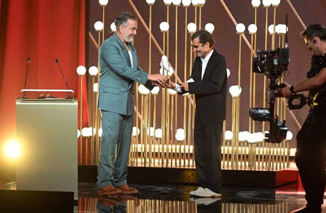 3rd Annual Spanish Fashion Academy Awards Juan Duyos and Adolfo Domínguez during the gala at the 3rd Annual Spanish Fashion Academy Awards, held at the Gran Teatro Príncipe Pío on June 30, 2026, in Madrid, Spain. The awards recognize the brands, designers, artisans, companies, and projects that make up the industry through 13 categories that ensure the sector—which is very broad and diverse—is properly represented. FASHION AWARDS PHOTOCALL José Madrid, Madrid, Spain  Copyright: xJosÃ xOlivax 7634735