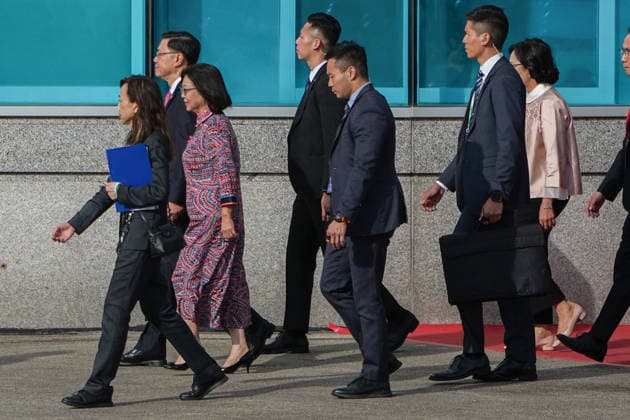 HONG KONG-DAILY HKSAR-ANNIVERSARY Chief Executive John Lee Ka-chiu arrives at Golden Bauhinia Square for the flag-raising ceremony to mark the 29th anniversary of the establishment of the Hong Kong Special Administrative Region (HKSAR) on July 1, 2026 in Hong Kong. (Photo by Kevin Li TMHK via Nexpher Images) Hong Kong