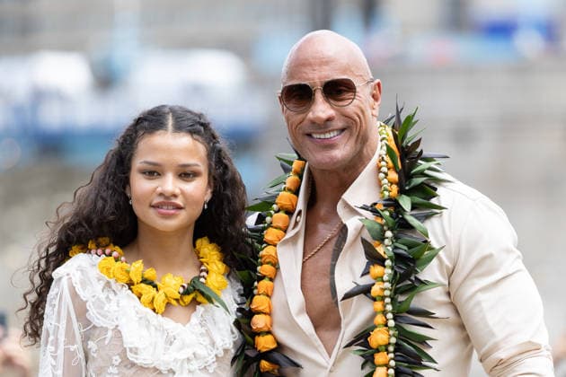 June 30, 2026, London, United Kingdom: (L-R) Catherine Laga aia and Dwayne Johnson attend the Moana Experience Media Launch, at Potters Fields, London. London United Kingdom - ZUMAs197 20260630_aaa_s197_151 Copyright: xPhilxLewisx