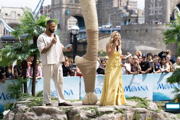 June 30, 2026, London, United Kingdom: (L-R), Tyler West and Molly Rainford host the Moana Experience Media Launch, at Potters Fields, London. London United Kingdom - ZUMAs197 20260630_aaa_s197_167 Copyright: xPhilxLewisx