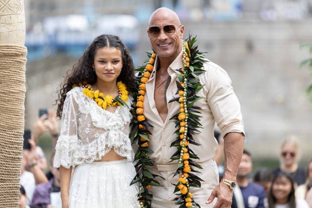 June 30, 2026, London, United Kingdom: (L-R) Catherine Laga aia and Dwayne Johnson attend the Moana Experience Media Launch, at Potters Fields, London. London United Kingdom - ZUMAs197 20260630_aaa_s197_198 Copyright: xPhilxLewisx