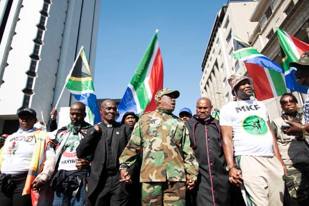 June 30, 2026, Pretoria, Gauteng, South Africa: Nearly 5,000 protesters took part in a march against illegal immigration in Pretoria. The demonstrations were reportedly organized by more than 20 anti-migrant organizations and civil society groups, including the March and March movement. Pretoria South Africa - ZUMAd214 20260630_znp_d214_132 Copyright: xManashxDasx