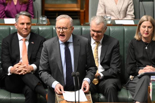 QUESTION TIME, Australian Prime Minister Anthony Albanese speaks during Question Time in the House of Representatives at Parliament House in Canberra, Wednesday, July 1, 2026. ( NO ARCHIVING CANBERRA AUSTRALIAN CAPITAL TERRITORY AUSTRALIA  Copyright: xLUKASxCOCHx 20260701195639679528