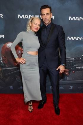 Los Angeles Ca June 30: Nina Bergman & Daniel Bernhardt at the Man of War premiere on June 30, 2026 Copyright: xAdmediax xMediaPunchx