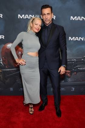Los Angeles Ca June 30: Nina Bergman & Daniel Bernhardt at the Man of War premiere on June 30, 2026 Copyright: xAdmediax xMediaPunchx