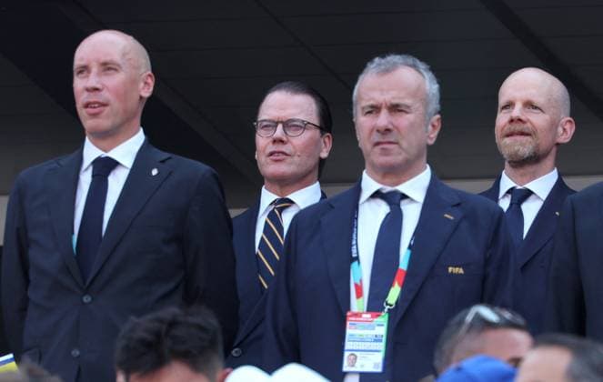2026 World Cup - Prince Daniel At France v Sweden Prince Daniel of Sweden attends the FIFA World Cup match between France vs Sweden at THe New York New Jersey Stadiun, NJ on June 30, 2026. Photo by Charles Guerin ABACAPRESS.COM New York city NJ United States  Copyright: xGuerinxCharles ABACAx