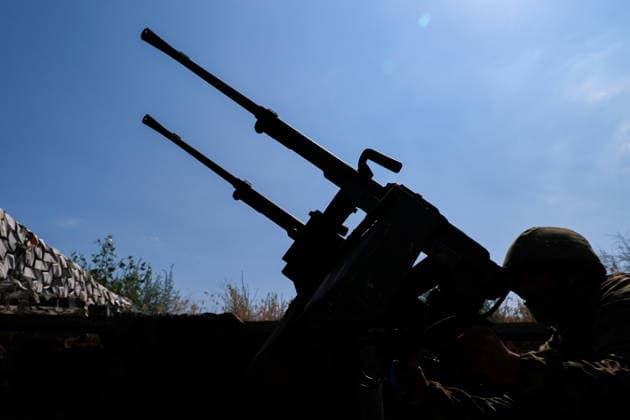 RUSSIA, ZAPOROZHYE REGION - JUNE 30, 2026: A serviceman of Russia s Dnepr Group of Forces conducts air surveillance on the Zaporozhye front of Russia s special military operation. Alexander Polegenko TASS  94533076