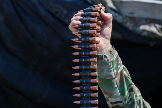 RUSSIA, ZAPOROZHYE REGION - JUNE 30, 2026: A serviceman of Russia s Dnepr Group of Forces conducts air surveillance on the Zaporozhye front of Russia s special military operation. Alexander Polegenko TASS  94533092