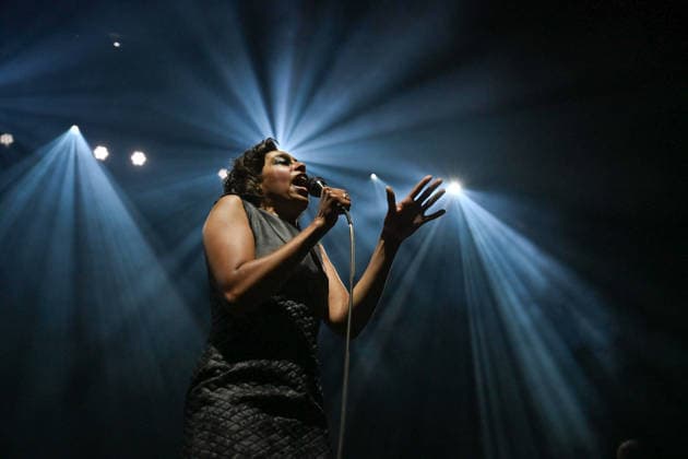 Celeste At The Olympia - Paris Celeste (Celeste Epiphany Waite) performs at the l Olympia in Paris, France on June 30, 2026. Photo by Christophe Meng ABACAPRESS.COM Paris France  Copyright: xMengxChristophe ABACAx