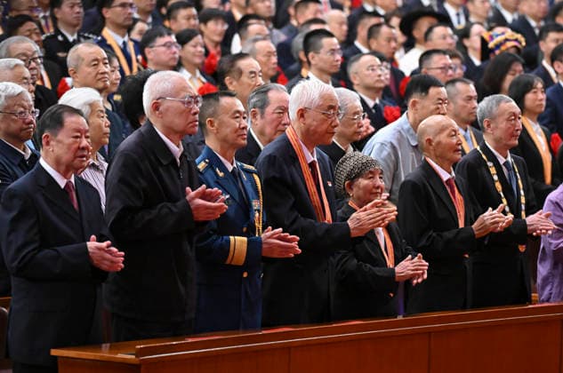 (260701) -- BEIJING, July 1, 2026 -- A gathering in celebration of the 105th founding anniversary of the Communist Party of China (CPC) is held at the Great Hall of the People in Beijing, capital of China, July 1, 2026. ) FOCUS China holds gathering marking 105th founding anniversary of CPC LixXiang 