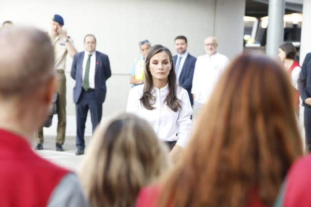 01-07-2026 Queen Letizia during the farewell to the Aecid Emergency Medical Team that will travel to Venezuela to care for those affected by the earthquakes in Venezuela. No Spain Â  Copyright: xPPEx