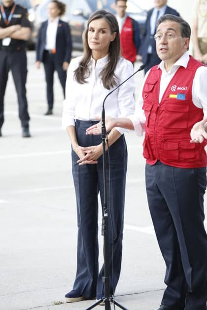 01-07-2026 Queen Letizia during the farewell to the Aecid Emergency Medical Team that will travel to Venezuela to care for those affected by the earthquakes in Venezuela. No Spain Â  Copyright: xPPEx
