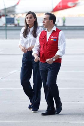 Queen Letizia bids farewell to the AECID emergency medical team heading to Venezuela to assist those affected by the earthquakes. Queen Letizia and the Minister of Foreign Affairs, José Manuel Albares, bid farewell to the AECID emergency medical team heading to Venezuela to assist those affected by the earthquakes, on July 1, 2026, in Madrid, Spain. QUEEN LETIZIA EARTHQUAKES VENEZUELA MEDICAL TEAM JULY 1, 2026 Antonio Gutié Madrid Madrid, Spain  Copyright: xAntonioxGutiÃ rrezx 7634882