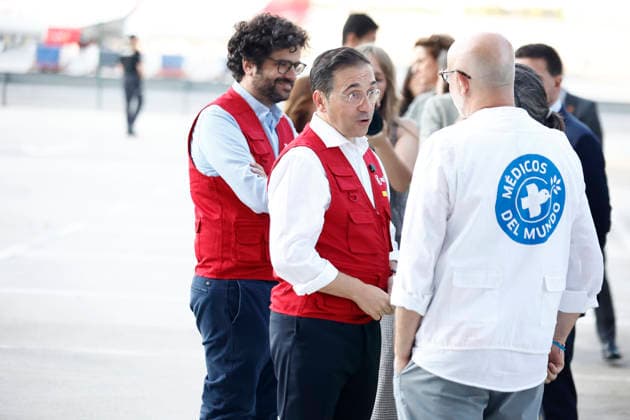 The Queen bids farewell to the AECID emergency medical team heading to Venezuela to assist those affected by the earthquakes. The Minister of Foreign Affairs, José Manuel Albares, bids farewell to the AECID emergency medical team heading to Venezuela to assist earthquake victims, on July 1, 2026, in Madrid, Spain QUEEN LETIZIA EARTHQUAKES VENEZUELA MEDICAL TEAM JULY 1, 2026 Antonio Gutié Madrid Madrid, Spain  Copyright: xAntonioxGutiÃ rrezx 7634893