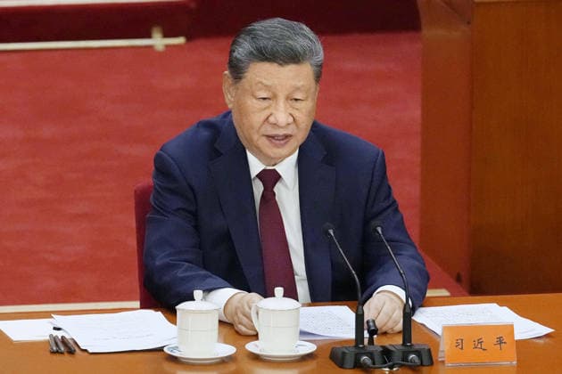 105th founding anniversary of Chinese Communist Party Chinese President Xi Jinping attends a ceremony marking the 105th anniversary of the founding of the Chinese Communist Party at the Great Hall of the People in Beijing on July 1, 2026.  A14AA0005621139P