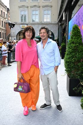 Elena Uhlig, Fritz Karl - ZDF Empfang Get Together Orange Hour in H ugo s Bar anlaesslich Filmfest Muenchen am 30.06.2026 *** Elena Uhlig, Fritz Karl, ZDF Reception, Get Together Orange Hour at Hugo s Bar during the Munich Film Festival on June 30, 2026