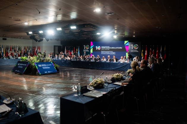 Albares and Mathias Cormann Co-Chair the OECD–Latin America and the Caribbean Ministerial Dialogue The Minister of Foreign Affairs, the European Union, and Cooperation, José Manuel Albares, is co-chairing the OECD Ministerial Dialogue with OECD Secretary-General Mathias Cormann – Latin America and the Caribbean at Casa América on July 1, 2026, in Madrid, Spain. The meeting is being held with the aim of strengthening trade ties and global governance, consolidating Spain’s role as a strategic bridge between Europe and Latin America. JULY 1, 2026 César Vallejo Rodrí Spain  Copyright: xCÃ sarxVallejoxRodriguezx 7634949