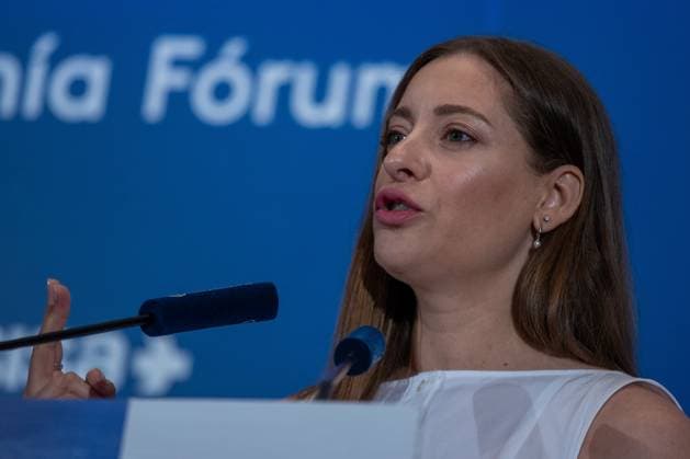 July 1, 2026, Madrid, Madrid, Spain: Ester MuoÂ±oz, Spokesperson for the People s Party in the Congress of Deputies.attends a breakfast briefing organized by Nueva EconomoÂ­a Forum at the Mandarin Oriental Ritz Hotel in Madrid Madrid Spain - ZUMAs197 20260701_aaa_s197_007 Copyright: xSOPAxImagesx
