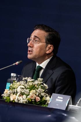 Albares and Mathias Cormann Chair the OECD–Latin America and the Caribbean Ministerial Dialogue. José Manuel Albares, Minister of Foreign Affairs, the European Union, and Cooperation, during the OECD Ministerial Dialogue – Latin America and the Caribbean, at Casa América, on July 1, 2026, in Madrid, Spain. The meeting is being held with the aim of strengthening trade ties and global governance, consolidating Spain’s role as a strategic bridge between Europe and Latin America. JULY 1, 2026 César Vallejo Rodrí Spain  Copyright: xCÃ sarxVallejoxRodriguezx 7634953