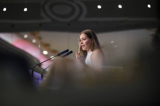 Ester Munoz participates in a breakfast briefing. The PP spokesperson in Congress, Ester Munoz, during a breakfast briefing at the Mandarin Oriental Ritz Hotel on July 1, 2026, in Madrid, Spain. The breakfast was organized by Nueva Economía Fórum. JULY 1, 2026. Alejandro Martínez Vé, Spain  Copyright: xAlejandroxMartinezxVÃ lezx 7634994