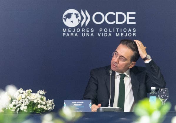 Albares and Mathias Cormann Chair the OECD–Latin America and the Caribbean Ministerial Dialogue. José Manuel Albares, Minister of Foreign Affairs, the European Union, and Cooperation, during the OECD Ministerial Dialogue – Latin America and the Caribbean, at Casa América, on July 1, 2026, in Madrid, Spain. The meeting is being held with the aim of strengthening trade ties and global governance, consolidating Spain’s role as a strategic bridge between Europe and Latin America. JULY 1, 2026, Spain  Copyright: xEduardoxParrax 7635002