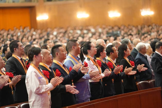 BEIJING, CHINA - JULY 01: A gathering in celebration of the 105th founding anniversary of the Communist Party of China (CPC) is held at the Great Hall of the People on July 1, 2026 in Beijing, China.  Copyright: xVCGx 111651583482