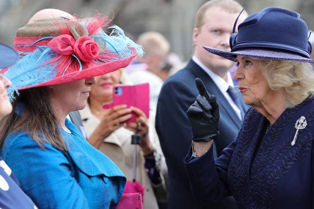 . 30 06 2026. Edinburgh, United Kingdom. King Charles III and Queen Camilla at a Garden Party in the gardens of the Palace of Holyroodhouse in Edinburgh, Scotland, United Kingdom.  xPoolx xi-Imagesx IIM-26875-0019