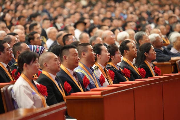 BEIJING, CHINA - JULY 01: A gathering in celebration of the 105th founding anniversary of the Communist Party of China (CPC) is held at the Great Hall of the People on July 1, 2026 in Beijing, China.  Copyright: xVCGx 111651583979