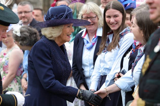 . 30 06 2026. Edinburgh, United Kingdom. King Charles III and Queen Camilla at a Garden Party in the gardens of the Palace of Holyroodhouse in Edinburgh, Scotland, United Kingdom.  xPoolx xi-Imagesx IIM-26875-0029