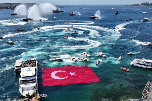 100th anniversary of Maritime and Cabotage Day in Istanbul ISTANBUL, TURKIYE - JULY 1: The 100th anniversary of Maritime and Cabotage Day is celebrated with various events in Istanbul, Turkiye, on July 1, 2026. Esra Bilgin Anadolu Istanbul Turkey. Editorial use only. Please get in touch for any other usage.  Copyright: x2026xAnadoluxEsraxBilginx