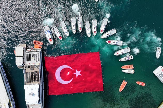100th anniversary of Maritime and Cabotage Day in Istanbul ISTANBUL, TURKIYE - JULY 1: The 100th anniversary of Maritime and Cabotage Day is celebrated with various events in Istanbul, Turkiye, on July 1, 2026. Esra Bilgin Anadolu Istanbul Turkey. Editorial use only. Please get in touch for any other usage.  Copyright: x2026xAnadoluxEsraxBilginx