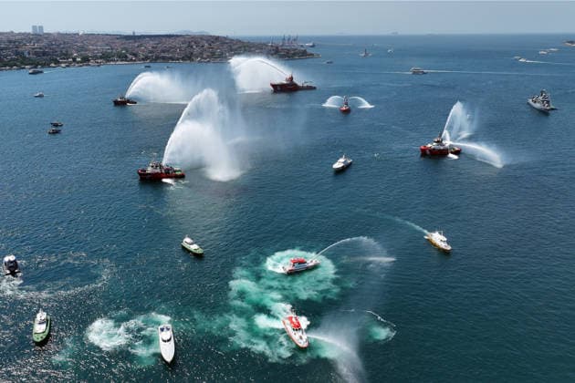 100th anniversary of Maritime and Cabotage Day in Istanbul ISTANBUL, TURKIYE - JULY 1: The 100th anniversary of Maritime and Cabotage Day is celebrated with various events in Istanbul, Turkiye, on July 1, 2026. Esra Bilgin Anadolu Istanbul Turkey. Editorial use only. Please get in touch for any other usage.  Copyright: x2026xAnadoluxEsraxBilginx