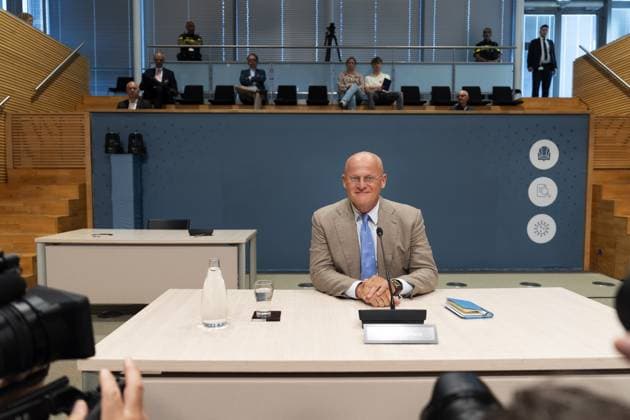 THE HAGUE Ferd Grapperhaus during the public hearings of the parliamentary inquiry committee into the coronavirus policy. During the coronavirus pandemic, Grapperhaus served as Minister of Justice and Security until January 10, 2022. JEROEN JUMELET ANP netherlands out - belgium out  Copyright: xx x562520176x originalFilename: 562520176.jpg