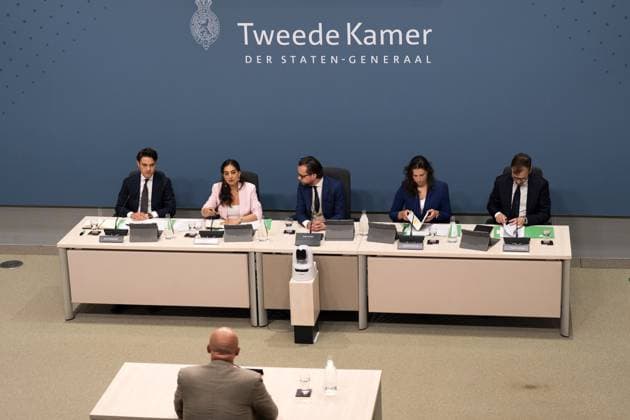 THE HAGUE Ferd Grapperhaus during the public hearings of the parliamentary inquiry committee into the coronavirus policy. During the coronavirus pandemic, Grapperhaus served as Minister of Justice and Security until January 10, 2022. JEROEN JUMELET ANP netherlands out - belgium out  Copyright: xx x562520477x originalFilename: 562520477.jpg
