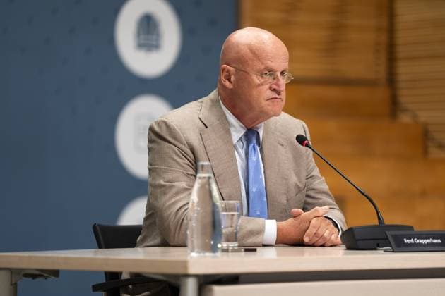 THE HAGUE Ferd Grapperhaus during the public hearings of the parliamentary inquiry committee into the coronavirus policy. During the coronavirus pandemic, Grapperhaus served as Minister of Justice and Security until January 10, 2022. JEROEN JUMELET ANP netherlands out - belgium out  Copyright: xx x562520489x originalFilename: 562520489.jpg
