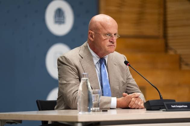 THE HAGUE Ferd Grapperhaus during the public hearings of the parliamentary inquiry committee into the coronavirus policy. During the coronavirus pandemic, Grapperhaus served as Minister of Justice and Security until January 10, 2022. JEROEN JUMELET ANP netherlands out - belgium out  Copyright: xx x562520497x originalFilename: 562520497.jpg
