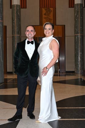CANBERRA MIDWINTER BALL, Australian Attorney-General Michelle Rowland and husband Michael Chaaya arrive for the 2026 Midwinter Ball at Parliament House, in Canberra, Wednesday, July 1, 2026. ( NO ARCHIVING CANBERRA AUSTRALIAN CAPITAL TERRITORY AUSTRALIA  Copyright: xLUKASxCOCHx 20260701130708938864