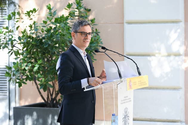 Bolanos Takes Stock of the First Year of Operation of the Courts of First Instance Félix Bolanos, Minister of the Presidency, Justice, and Relations with the Courts, during a review of the first year since the Courts of First Instance began operating, at the Palacio de Parcent on July 1, 2026, in Madrid, Spain. Bolanos assessed the first year of the First Instance Courts’ operation as positive, highlighting that the organizational change has prevented judicial gridlock and improved the distribution of the workload among judges. JULY 1, 2026 Madrid, Madrid, Spain  Copyright: xGustavoxValientex 7635093