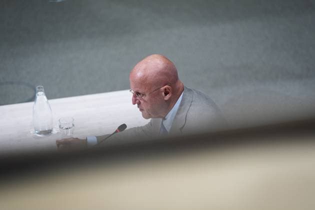 THE HAGUE Ferd Grapperhaus during the public hearings of the parliamentary inquiry committee into the coronavirus policy. During the coronavirus pandemic, Grapperhaus served as Minister of Justice and Security until January 10, 2022. JEROEN JUMELET ANP netherlands out - belgium out  Copyright: xx x562520792x originalFilename: 562520792.jpg