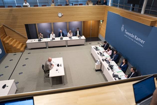 THE HAGUE Ferd Grapperhaus during the public hearings of the parliamentary inquiry committee into the coronavirus policy. During the coronavirus pandemic, Grapperhaus served as Minister of Justice and Security until January 10, 2022. JEROEN JUMELET ANP netherlands out - belgium out  Copyright: xx x562520798x originalFilename: 562520798.jpg