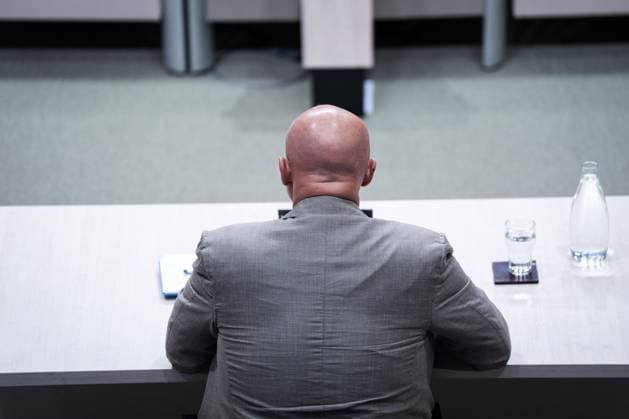 THE HAGUE Ferd Grapperhaus during the public hearings of the parliamentary inquiry committee into the coronavirus policy. During the coronavirus pandemic, Grapperhaus served as Minister of Justice and Security until January 10, 2022. JEROEN JUMELET ANP netherlands out - belgium out  Copyright: xx x562520804x originalFilename: 562520804.jpg