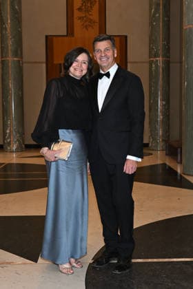 CANBERRA MIDWINTER BALL, Australian Opposition Leader Angus Taylor and wife Louise Clegg arrive for the 2026 Midwinter Ball at Parliament House, in Canberra, Wednesday, July 1, 2026. ( NO ARCHIVING CANBERRA AUSTRALIAN CAPITAL TERRITORY AUSTRALIA  Copyright: xLUKASxCOCHx 20260701164545895244