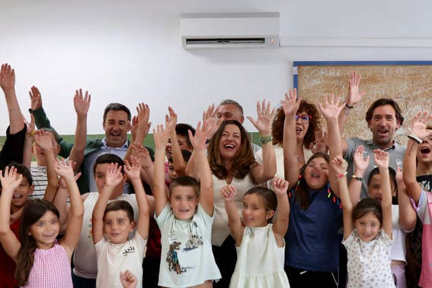 The Regional Government inspects the facilities of the Summer Enrichment Program at schools. The acting Regional Minister of Educational Development and Vocational Training, María del Carmen Castillo, visits the Virgen de Luna Preschool and Elementary School, one of the schools where the Summer Enrichment Program is being held. July 1, 2026, in Escacena del Campo, Huelva, Andalusia, Spain. JULY 1, 2026, Escacena del Campo, Huelva, Andalusia, Spain.  Copyright: xEstherxLobatox 7635192