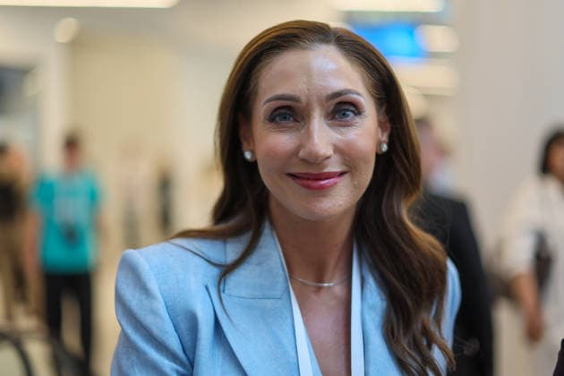 01.07.2026. Russia. Moscow. Deputy Chairman of the State Duma Committee on International Affairs Rosa Chemeris before the start of the congress of the New People party in honor of the start of the election campaign in the Lomonosov cluster. Alexey Belkin NEWS.ru BelkinxAlexey