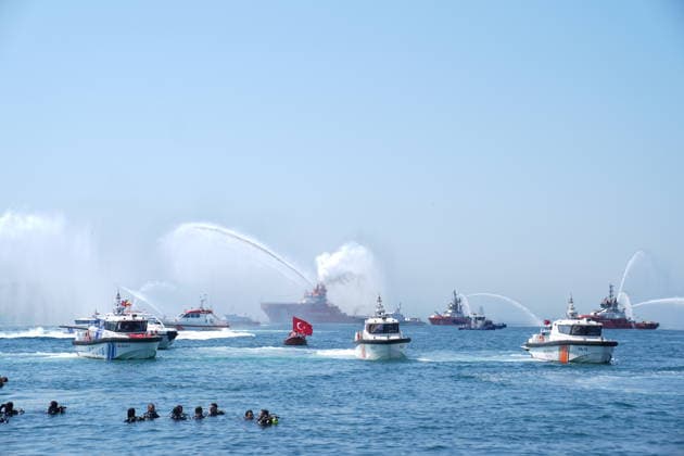 100th anniversary of Maritime and Cabotage Day in Istanbul ISTANBUL, TURKIYE - JULY 1: The 100th anniversary of Maritime and Cabotage Day is celebrated with various events in Istanbul, Turkiye, on July 1, 2026. Beyza Comert Anadolu Istanbul Turkey. Editorial use only. Please get in touch for any other usage.  Copyright: x2026xAnadoluxBeyzaxComertx
