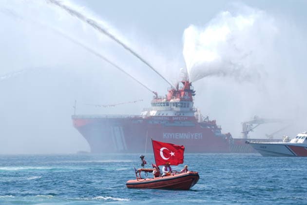 100th anniversary of Maritime and Cabotage Day in Istanbul ISTANBUL, TURKIYE - JULY 1: The 100th anniversary of Maritime and Cabotage Day is celebrated with various events in Istanbul, Turkiye, on July 1, 2026. Beyza Comert Anadolu Istanbul Turkey. Editorial use only. Please get in touch for any other usage.  Copyright: x2026xAnadoluxBeyzaxComertx