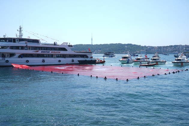 100th anniversary of Maritime and Cabotage Day in Istanbul ISTANBUL, TURKIYE - JULY 1: The 100th anniversary of Maritime and Cabotage Day is celebrated with various events in Istanbul, Turkiye, on July 1, 2026. Beyza Comert Anadolu Istanbul Turkey. Editorial use only. Please get in touch for any other usage.  Copyright: x2026xAnadoluxBeyzaxComertx