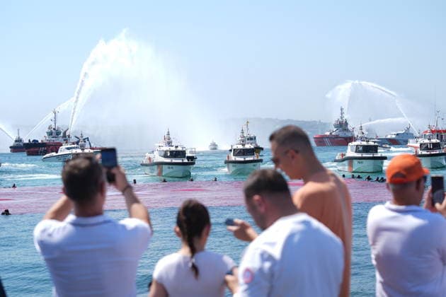 100th anniversary of Maritime and Cabotage Day in Istanbul ISTANBUL, TURKIYE - JULY 1: The 100th anniversary of Maritime and Cabotage Day is celebrated with various events in Istanbul, Turkiye, on July 1, 2026. Beyza Comert Anadolu Istanbul Turkey. Editorial use only. Please get in touch for any other usage.  Copyright: x2026xAnadoluxBeyzaxComertx