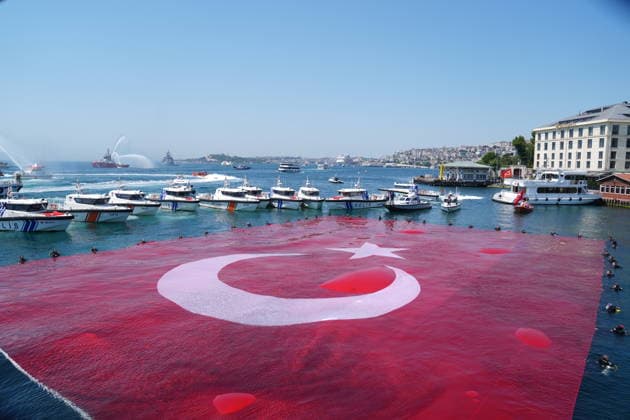 100th anniversary of Maritime and Cabotage Day in Istanbul ISTANBUL, TURKIYE - JULY 1: The 100th anniversary of Maritime and Cabotage Day is celebrated with various events in Istanbul, Turkiye, on July 1, 2026. Beyza Comert Anadolu Istanbul Turkey. Editorial use only. Please get in touch for any other usage.  Copyright: x2026xAnadoluxBeyzaxComertx
